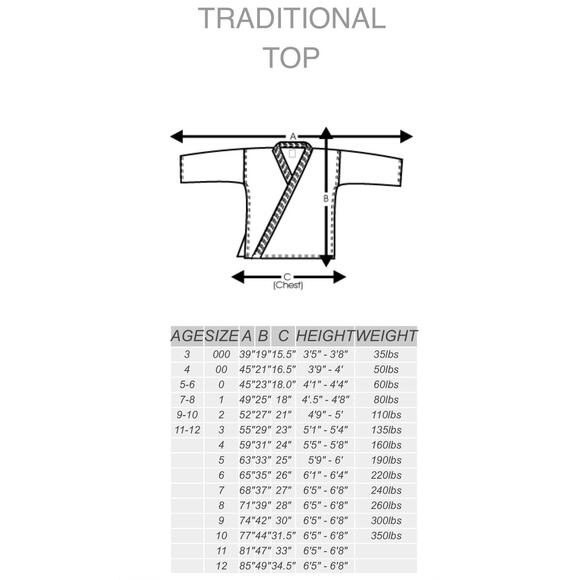 NWT Bold Look Karate Gi 7.5OZ MIDDLEWEIGHT TRADITIONAL SETS Size 00 White New - Picture 4 of 5